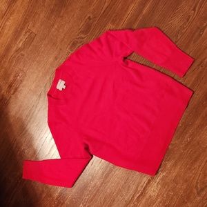 JCrew womens classic fit cashmere crew neck sweater. Like new!! Sz Med- Red